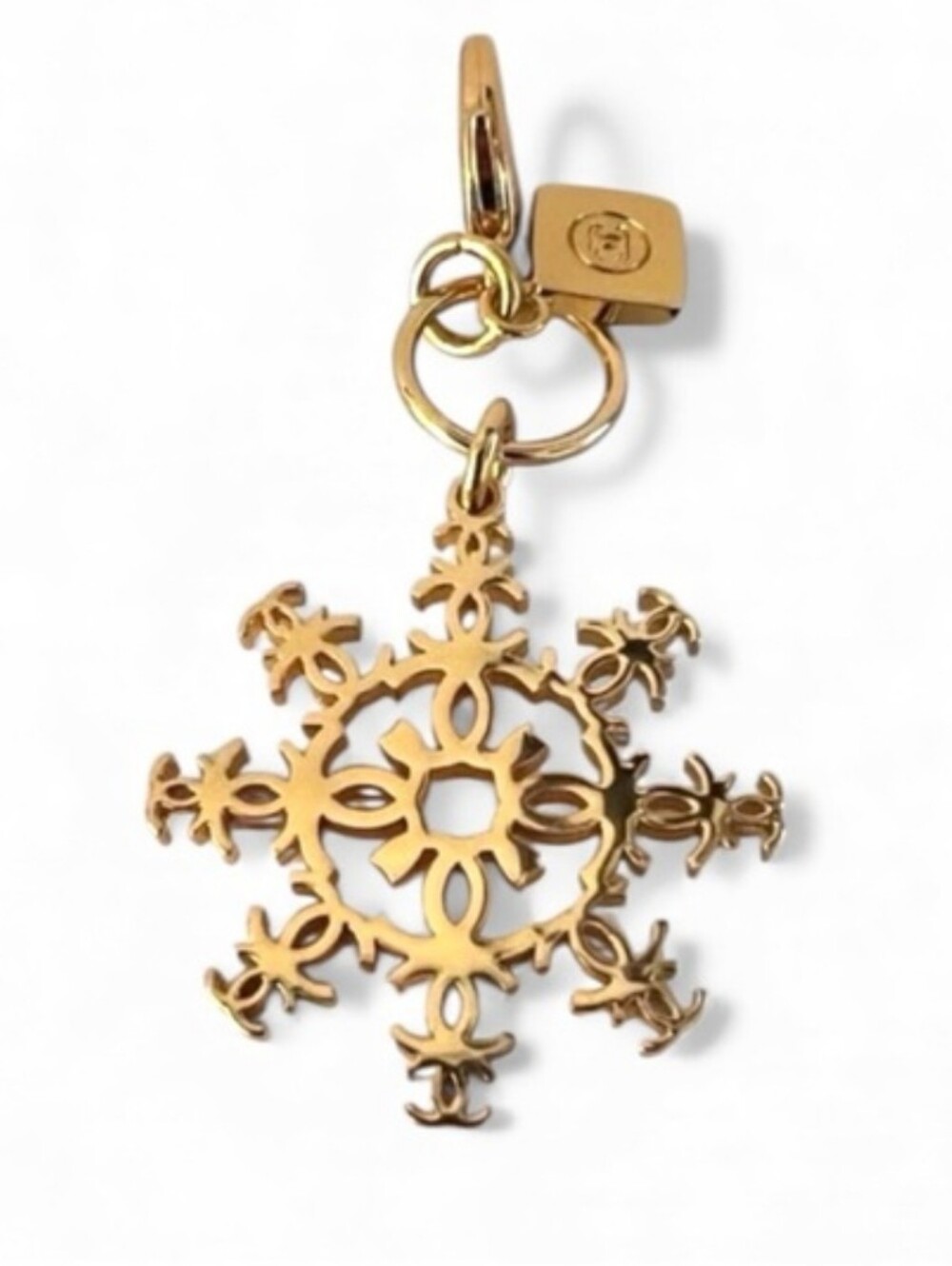 CHANEL Gold Snowflake Charm